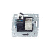 BRITE Розетка двойная RJ11+RJ45 кат.5E РК/Т12-БрЧ черный IEK