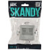 SKANDY Розетка компьютерная двойная RJ45 кат.5E SK-K03S серебряный IEK