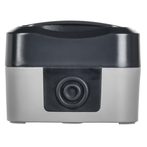 TORS Розетка 1-местная с заземлением защитными шторками и крышкой с иконкой самокат 16А IP55 TS121 графит IEK