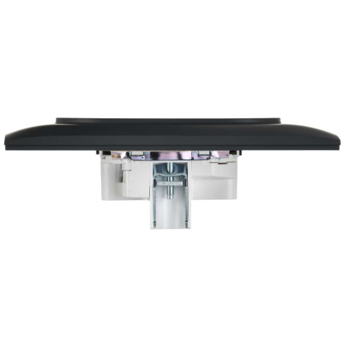 SKANDY Розетка 2-местная без заземления с защитными шторками 10А в сборе SK-R09G графит IEK