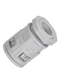 ELASTA Муфта вводная для гофрированных труб MVN25 IP40 серая IEK