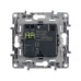 ETIKA Розетка USB A+A 15Вт антрацит