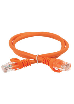 ITK Коммутационный шнур (патч-корд) кат.6 UTP PVC 0,5м оранжевый