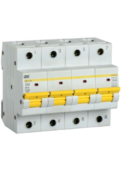 KARAT Автоматический выключатель ВА47-150 4P C 63А 15кА IEK