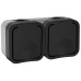 TORS Розетка 2-местная горизонтальная 16А IP55 TS122 графит IEK
