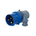 Вилка переносная ССИ-013 2P+PE 16А 200-250В IP44 IEK