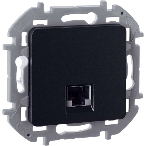 INSPIRIA Розетка компьютерная RJ45 категория 5Е UTP антрацит