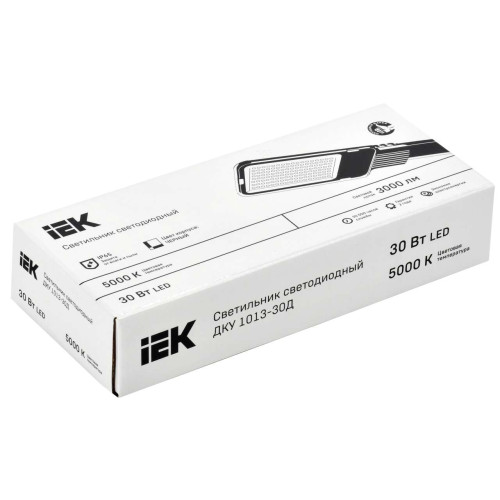 Светильник светодиодный консольный ДКУ 1013-30Д 5000К IP65 IEK