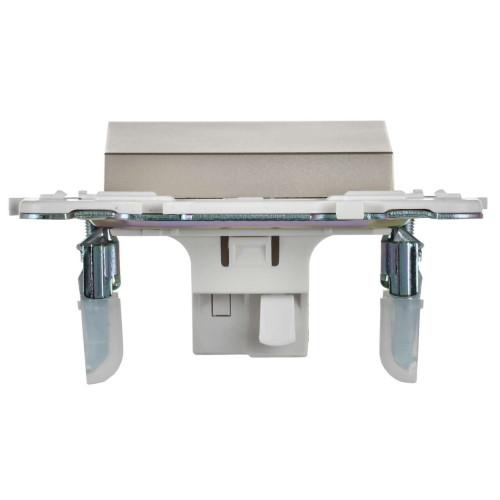 SKANDY Выключатель 1-клавишный кнопочный 10А SK-V14Sh шампань IEK