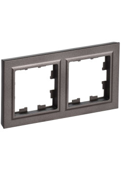 BRITE Рамка 2-местная IP44 РУ-2-БрТБ-44 темная бронза IEK