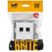 BRITE Розетка компьютерная двойная RJ45 кат.6 РК11-2-БрАБ арктический белый IEK