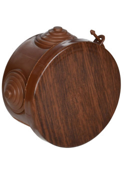 Коробка распаячная КМ для открытой проводки D=85х40мм IP54 4 гермоввода дуб IEK