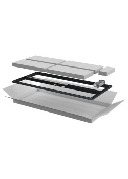 ITK Дверь перфорированная двустворчатая для шкафа LINEA N 24U 600мм черная