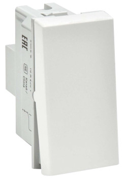 PRIMER ВК4-11-00-П Выключатель проходной одноклавишный (1 модуль) белый IEK