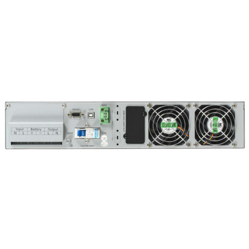 ITK ELECTRA OR ИБП однофазный онлайн 10кВА/10кВт 2U LCD дисплей 192-240VDC клеммная колодка без АКБ с регулируемым зарядным устройством USB EPO RS232 SNMP слот Rack/Tower