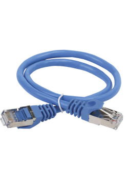ITK Коммутационный шнур (патч-корд) кат.5E FTP 1м синий