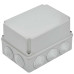 Коробка распаячная КМ41245 для открытой проводки безгалогенная (HF) 190х140х120мм IP44 10 гермовводов серая IEK