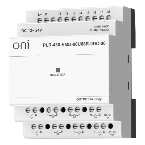 ПЛК 430 Модуль расширения входов выходов 4 DI 4 UI (0-10 В/DI) 8 RO 24В DC ONI