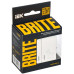 BRITE Выключатель 2-клавишный с индикацией для отелей 10А ВС10-2-9-БрЖ жемчуг IEK