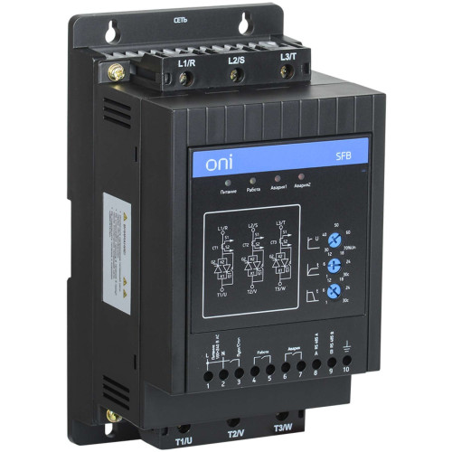 Устройство плавного пуска SFB 3Ф 380В 11кВт 22A Uупр 110-220В Modbus с выкл. ONI