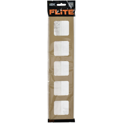 FLITE Рамка 5-местная РУ-5-К-ФлХ хаки IEK