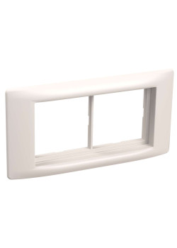 PRIMER Рамка и суппорт на 4 модуля 60мм для кабель-каналов 80х40 и 150х60 белый IEK