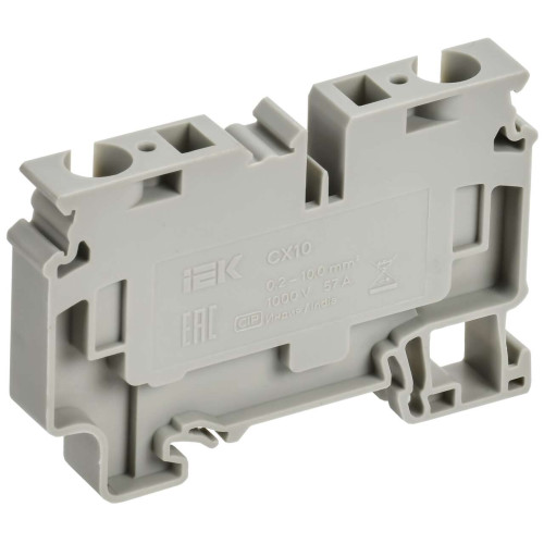 ARMAFIX Клемма пружинная CX10 10мм2 проходная серая IEK