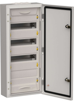 TITAN 5 Корпус металлический ЩРн-48 (1х48) 710х310х140мм IP54 серый (одна дверь) IEK