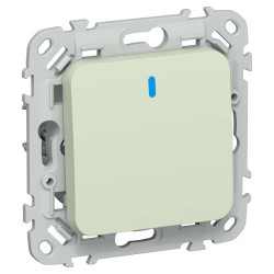 FLITE Выключатель 1-клавишный проходной с индикацией 10А ВС61-1-1-ФлП панг IEK