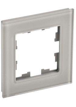 BRITE Рамка 1 -местная РУ-1-2-БрД стекло дымчатый IEK