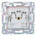 SKANDY Розетка 1-местная с заземлением с защитными шторками и крышкой 16А IP44 SK-R11B бежевый IEK