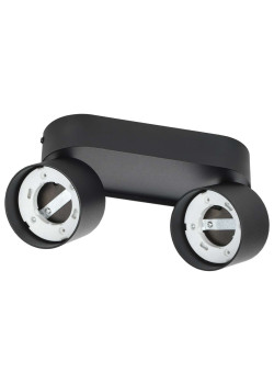 Светильник 4042 настенно-потолочный под лампу 2хGX53 черный IEK