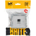 BRITE Розетка компьютерная RJ45 кат.6 РК11-БрА алюминий IEK