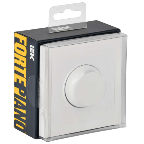 FORTE&PIANO Светорегулятор поворотно-нажимной 600Вт FP254 белый IEK FORTE&PIANO Светорегулятор поворотно-нажимной 600Вт FP254 белый IEK