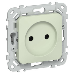 FLITE Розетка без заземления без защитных шторок безвинтовое крепление 10А РС01-1-ФлП панг IEK