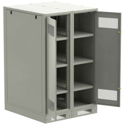 ITK LINEA B Шкаф (пустой) 1450х900х950мм двустворчатая металлическая дверь серый