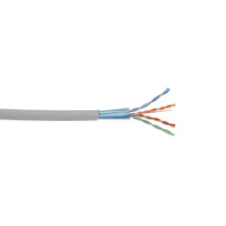 ITK Кабель связи витая пара ШПД F/UTP кат.5E 4 пары solid PVC 305м серый