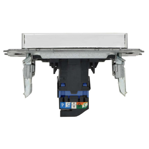BRITE Розетка компьютерная RJ45 кат.6 РК11-БрГН металл хром/никель IEK BRITE Розетка компьютерная RJ45 кат.6 РК11-БрГН металл хром/никель IEK