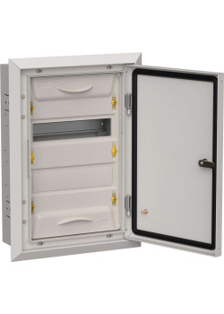 TITAN 5 Корпус металлический ЩРв-24 (1х24) 505х365х130мм IP31 серый (одна дверь) IEK