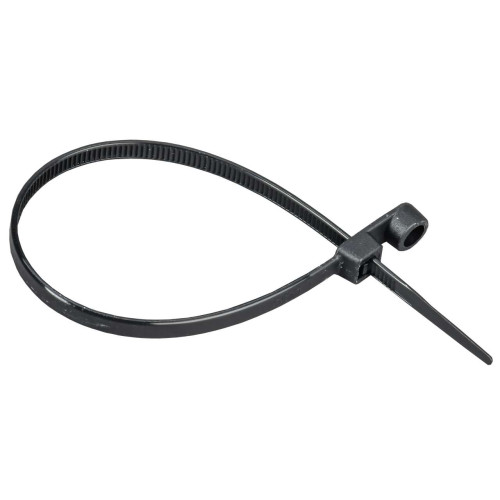 Хомут P6.6 с винтовым креплением чёрный 4,8х200мм IEK