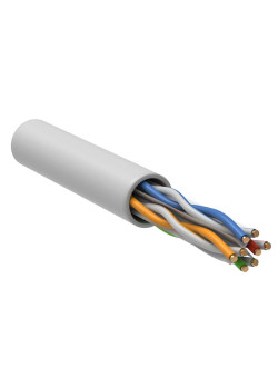 ITK Витая пара U/UTP кат.6 4х2х23AWG solid PVCLS нг(А)-LSLTx белый (305м)