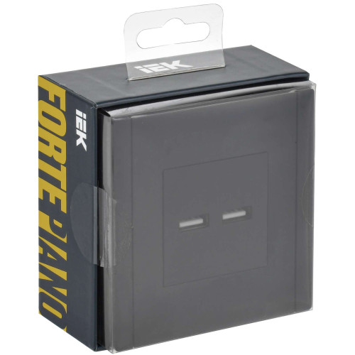 FORTE&PIANO Розетка USB A+A 3,1А FP149 черный IEK