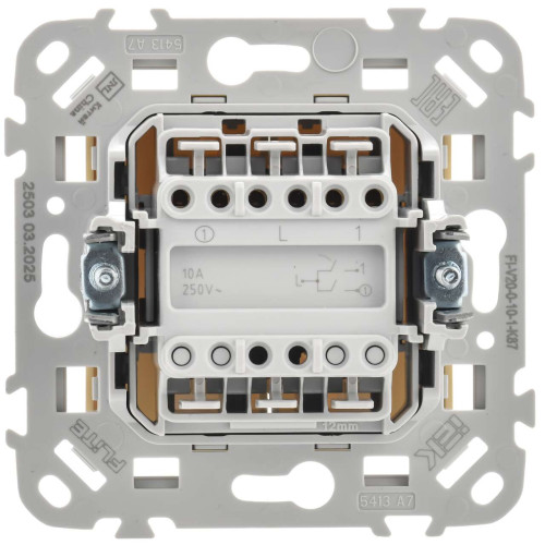 FLITE Выключатель 2-клавишный 10А ВС12-1-0-ФлН навахо IEK