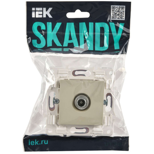 SKANDY Розетка TV оконечная SK-A12B бежевый IEK