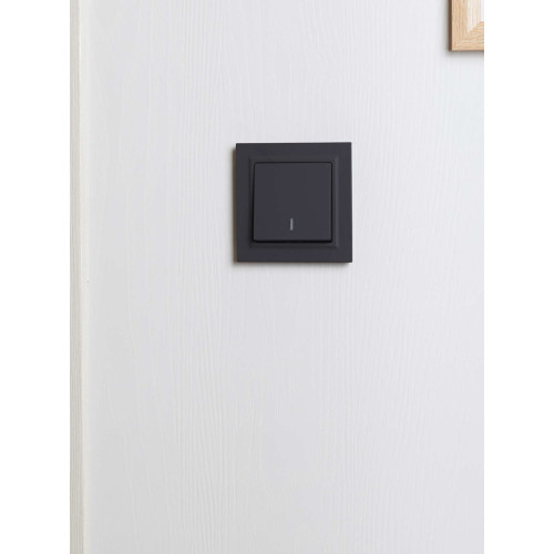 BRITE Рамка 1-местная IP44 РУ-1-БрГ-44 графит IEK