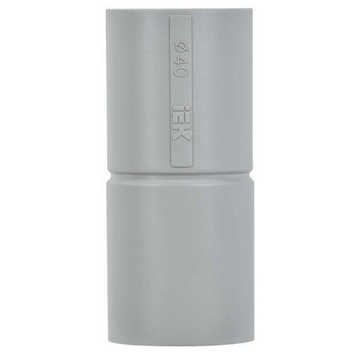 ELASTA Муфта труба-труба GI40G серая IEK