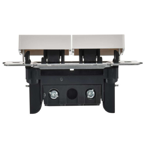 BRITE Выключатель 2-клавишный 10А ВС10-2-0-БрБ белый