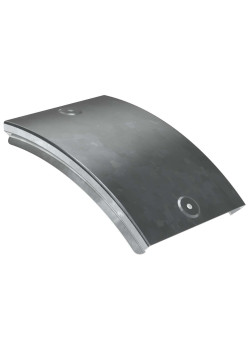 Крышка поворота плавного 45град вертикального внешнего (тип В20) ESCA 80мм HDZ IEK