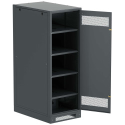 ITK LINEA B Шкаф (пустой) 1700х600х950мм металлическая дверь черный