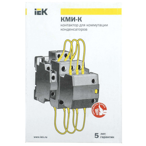 Контактор для конденсаторов КМИ-К 25кВАр IEK